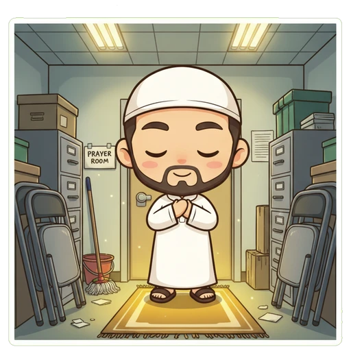Makeshift Prayer Room