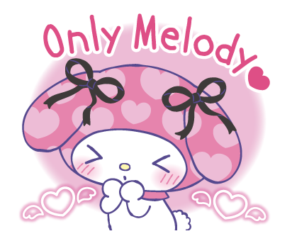 My Melody Is Happy Today (美樂蒂) @kal_pc - Download Stickers from Sigstick