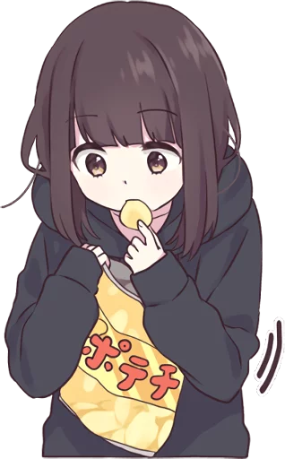 Menhera chan - Telegram Sticker - English