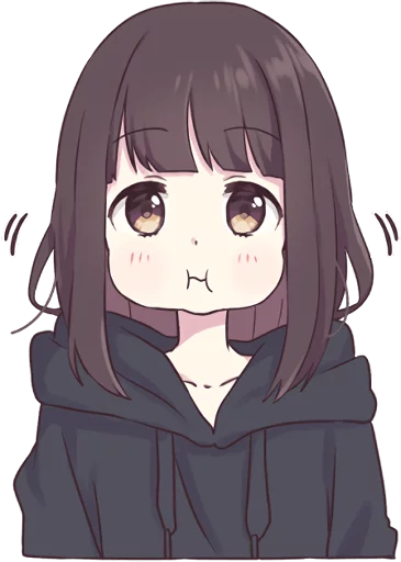 Menhera chan - Telegram Sticker - English