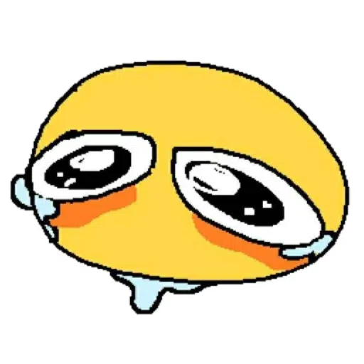 Sad cursed emoji Sticker for Sale by pandazo