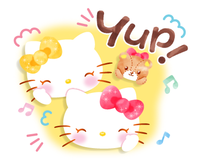 Hello Kitty Cute Cat @kal_pc - Download Stickers from Sigstick