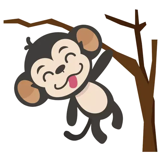 51092 MONKEY SHINY STICKERS-10