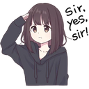 Stickers Menhera-chan. 3 ENG Telegram : Download on Android or Apple