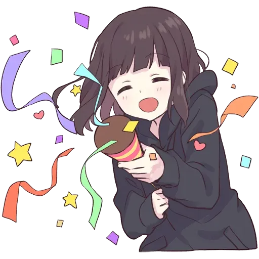 Cute Kawaii Menhara-Chan Stickers - WAStickerApps APK for Android Download