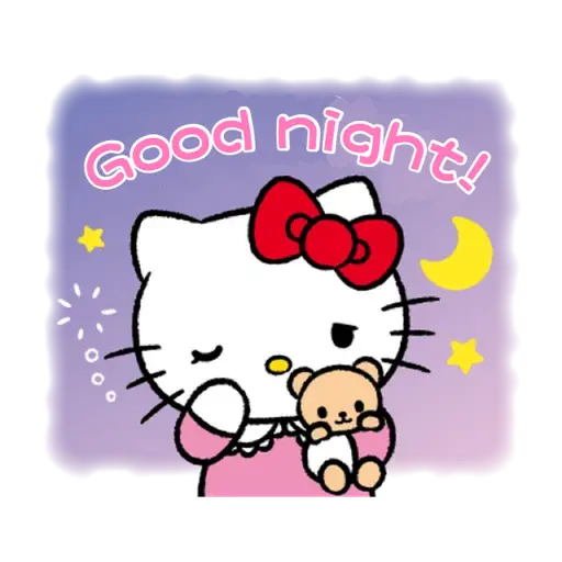 goodnight hello kitty