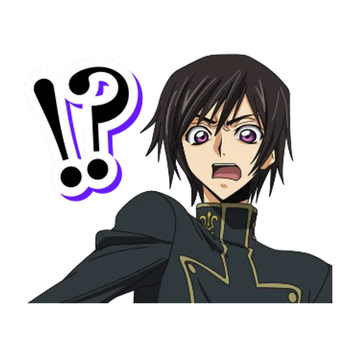 🎭 Lelouch Lamperouge Bust Sticker