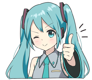 Hatsune-miku - Download Stickers from Sigstick