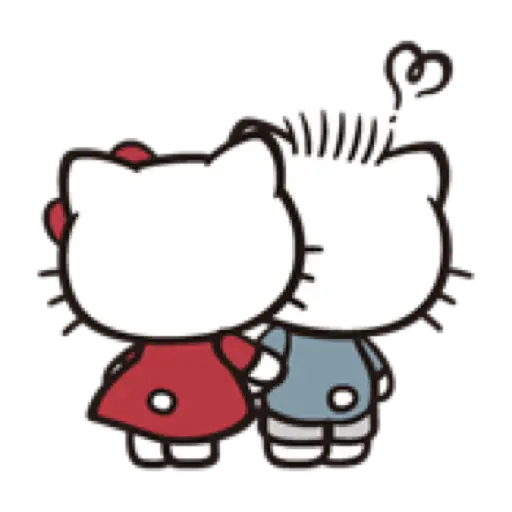 hello kitty daniel kissing