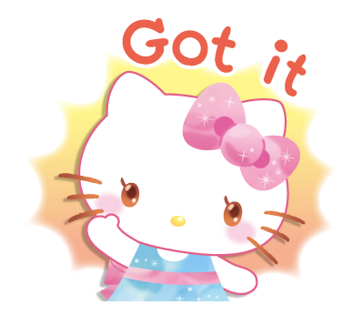 Hello Kitty Cute Cat @kal_pc - Download Stickers from Sigstick