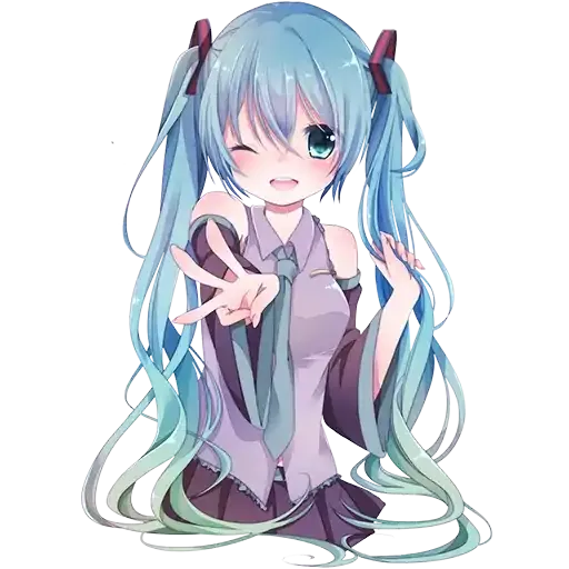 Hatsune-miku - Download Stickers from Sigstick