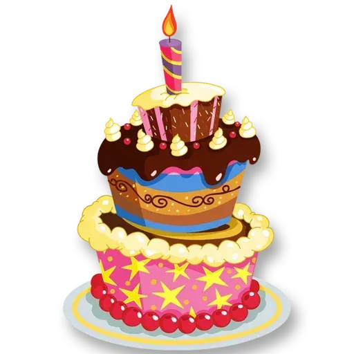 Happy Birthday Cake Stickers Birthday Party Cake Stickers - Temu