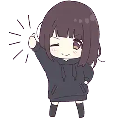 Download Cute Menhera-Chan Sticker for WhatsApp