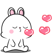 Lovely Rabbit Animated emoji @kal_pc - Download Stickers from Sigstick