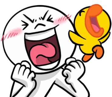 line stickers moon special edition