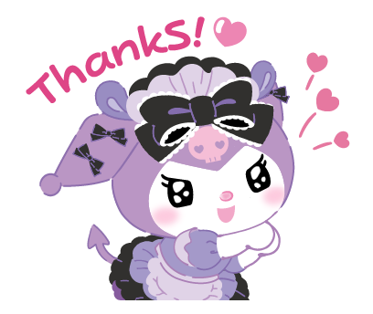 Kuromi Tsundere Cafe – LINE stickers