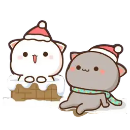 Christmas Cat Sticker Bundle , Cat Stickers , Christmas Cat