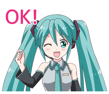 Hatsune-miku - Download Stickers from Sigstick