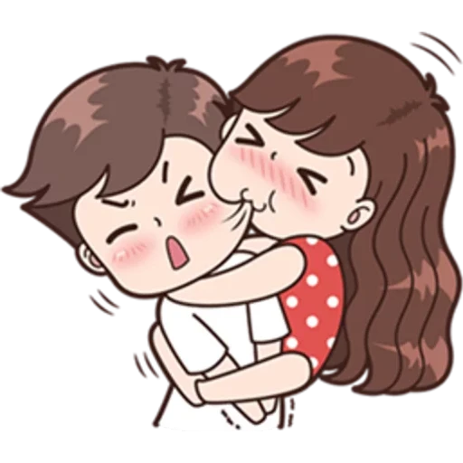 Boobib Cute Couple Signal Pack - Download Stickers from Sigstick