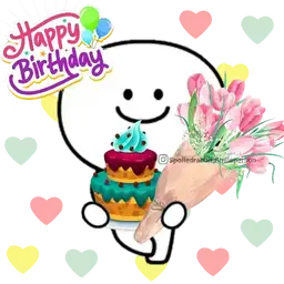 Happy Birthday Stickers PNG. Birthday Stickers Bundle