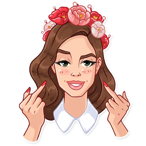 Lana Del Rey - Download Stickers from Sigstick