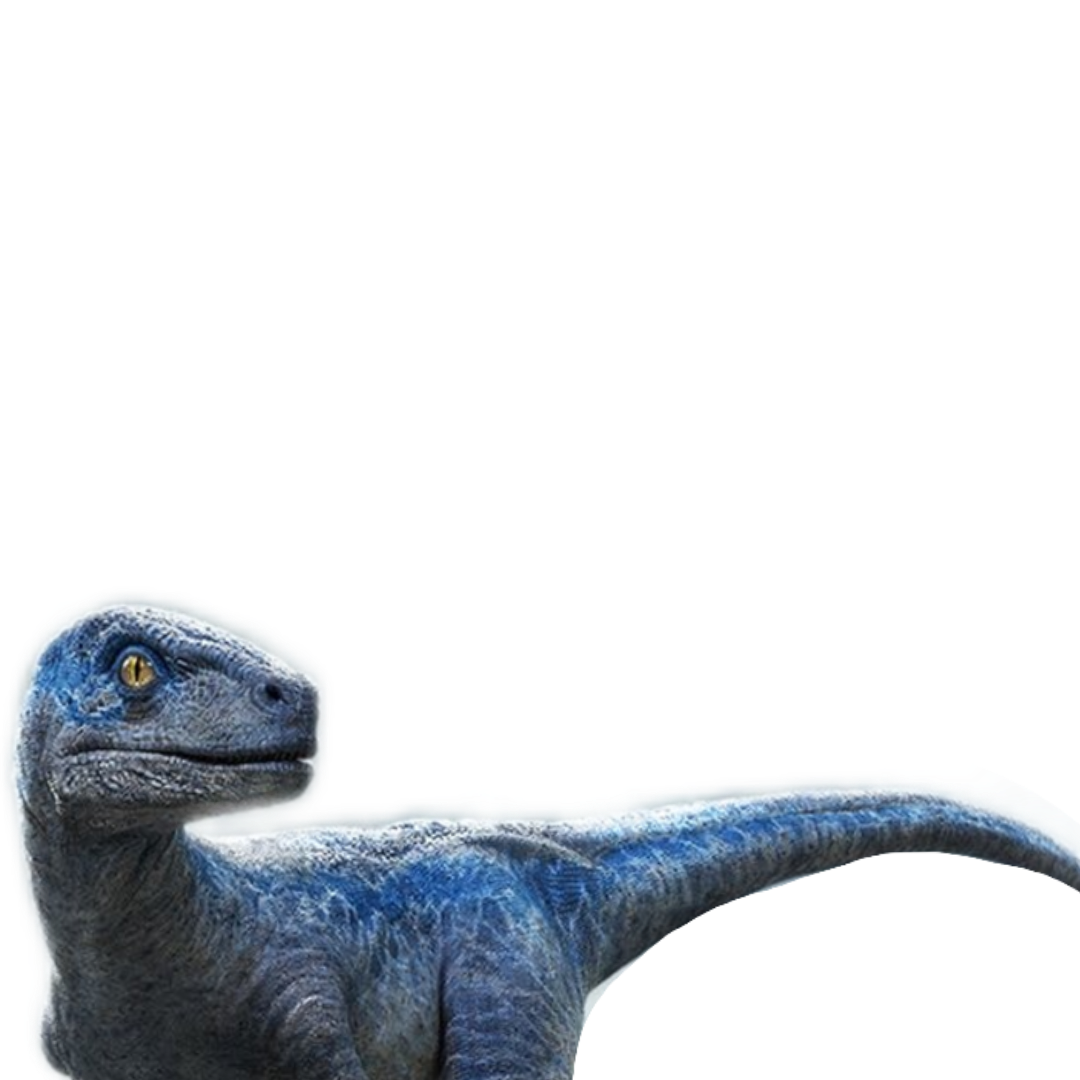 Jurassic World Blue Sticker by Voxis42