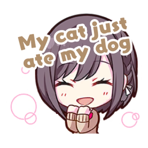 Anime Cat Meme Sticker for Sale by Anime Sekai