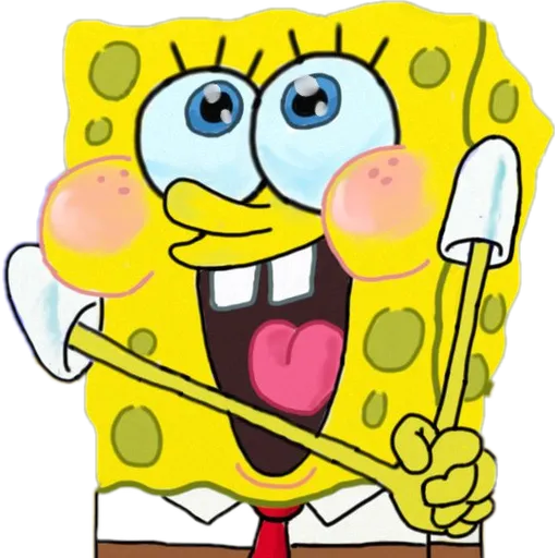 spongebob blushing