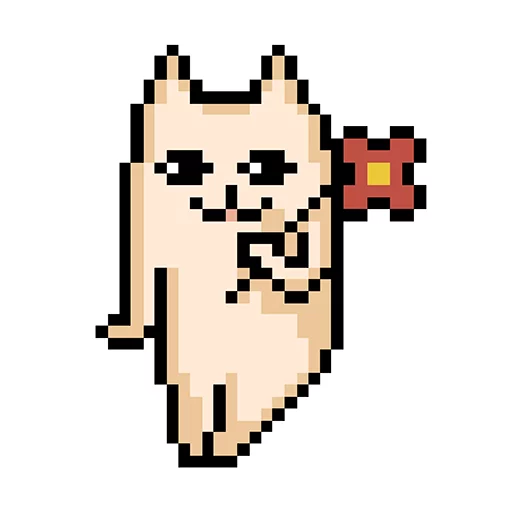 Cat Pixel Sticker for iOS & Android