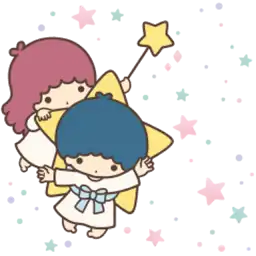 【英文】雙星仙子 新式復古風唱和貼圖 (Little Twin Stars) @kal_pc - Download Stickers from ...