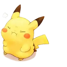 Pikachu with Bangs Pokemon Sticker - Pokemon PNG Download