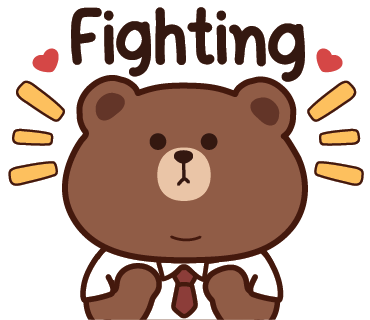 line sticker brown fight