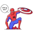 Stickers Parade Deltas Marvel Spiderman sur