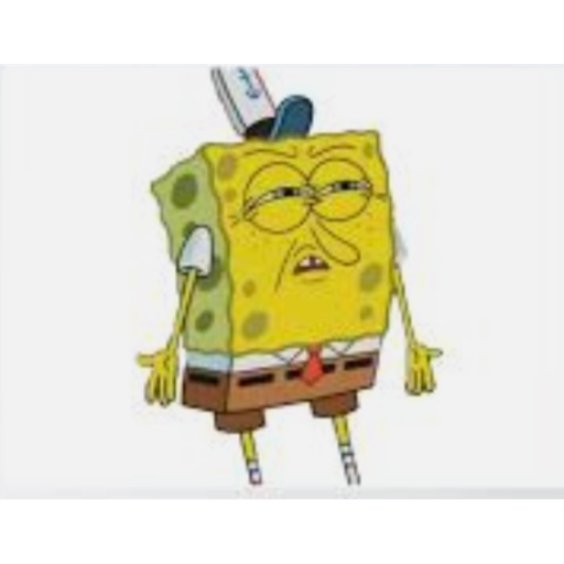 spongebob confused face