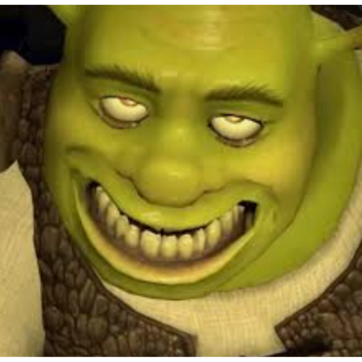 Funny Shrek Smiles Widely Sticker - Free Download Shrek Sticker