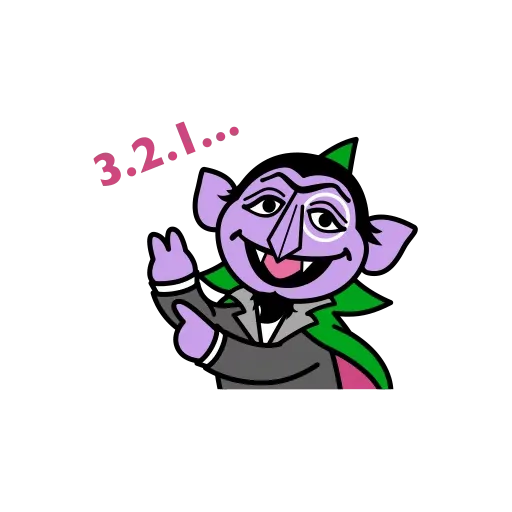 sesame street the count clipart