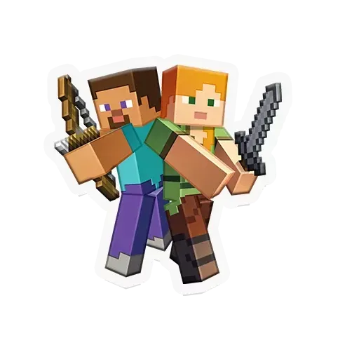 minecraft logo sticker