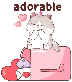 ICON SIZE - Valentine's Day Stickers - Snowball The Cat - [112] – Sweet  Ava's Paper