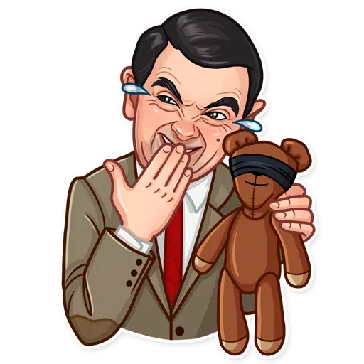 violist Onhandig een schuldeiser Mr. Bean - Download Stickers from Sigstick