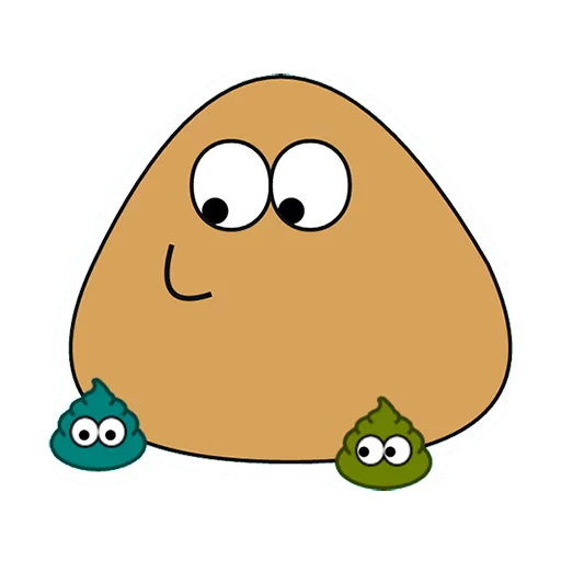 Cute Pou - Download Stickers from Sigstick