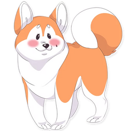 Akita - Download Stickers from Sigstick