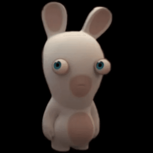 Sad Rabbids Raving Rabbids Stickers - SigStick