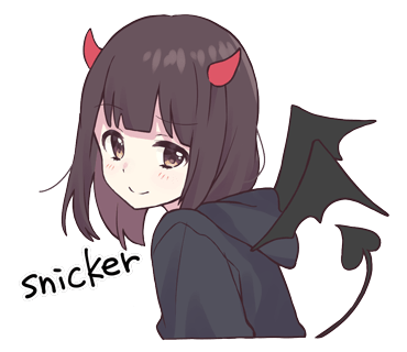 kurumi-chan. Emoji 3 (Menhera-chan) @kal_pc - Download Stickers from  Sigstick