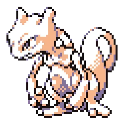 Pixilart - Mewtwo encounter pokemon red version by Anonymous