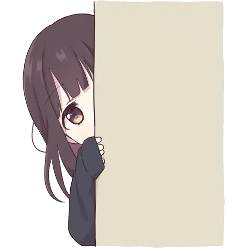 Menhera-chan peeker - Peeking anime girl | Sticker