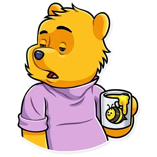 1】Winnie the Pooh by Honobono - Download Stickers from Sigstick