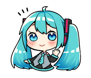 Hatsune-miku - Download Stickers from Sigstick