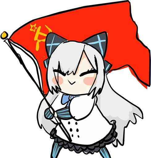 Commie Anime Girls - Download Stickers from Sigstick