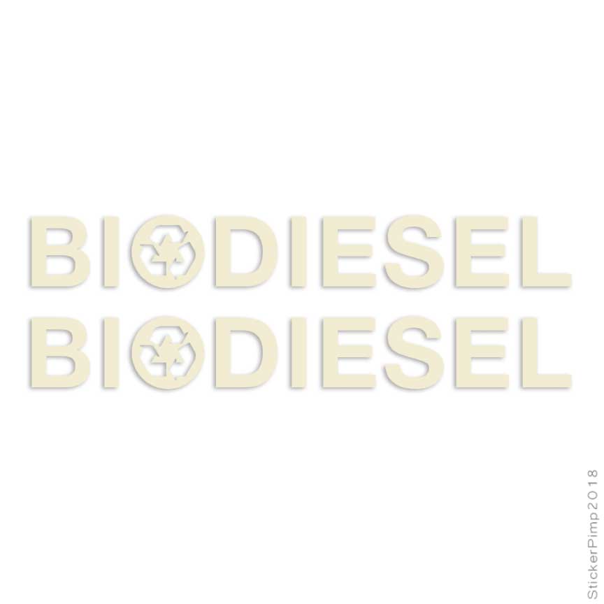 Taille #109 Paire De Bio Diesel Decal Autocollant Choix Motif 