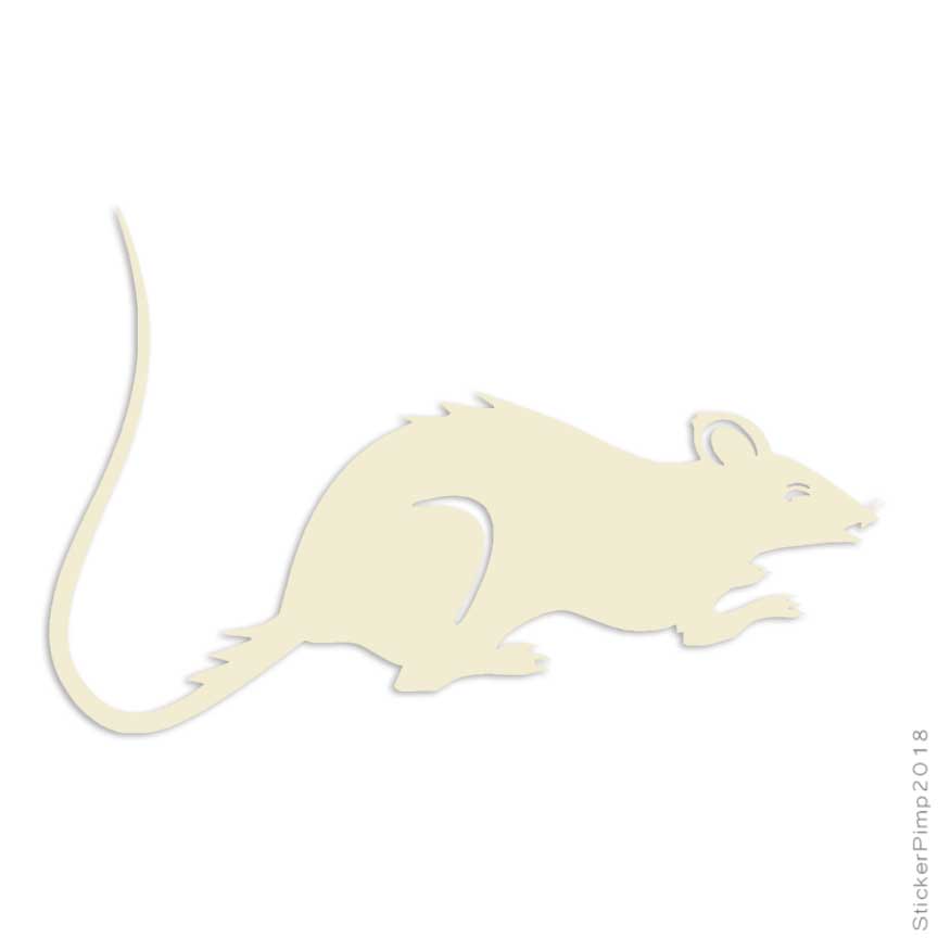 Size #561 Rat Mouse Decal Sticker Choose Pattern 